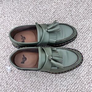 Dr. Martens Olive Tassel Loafers